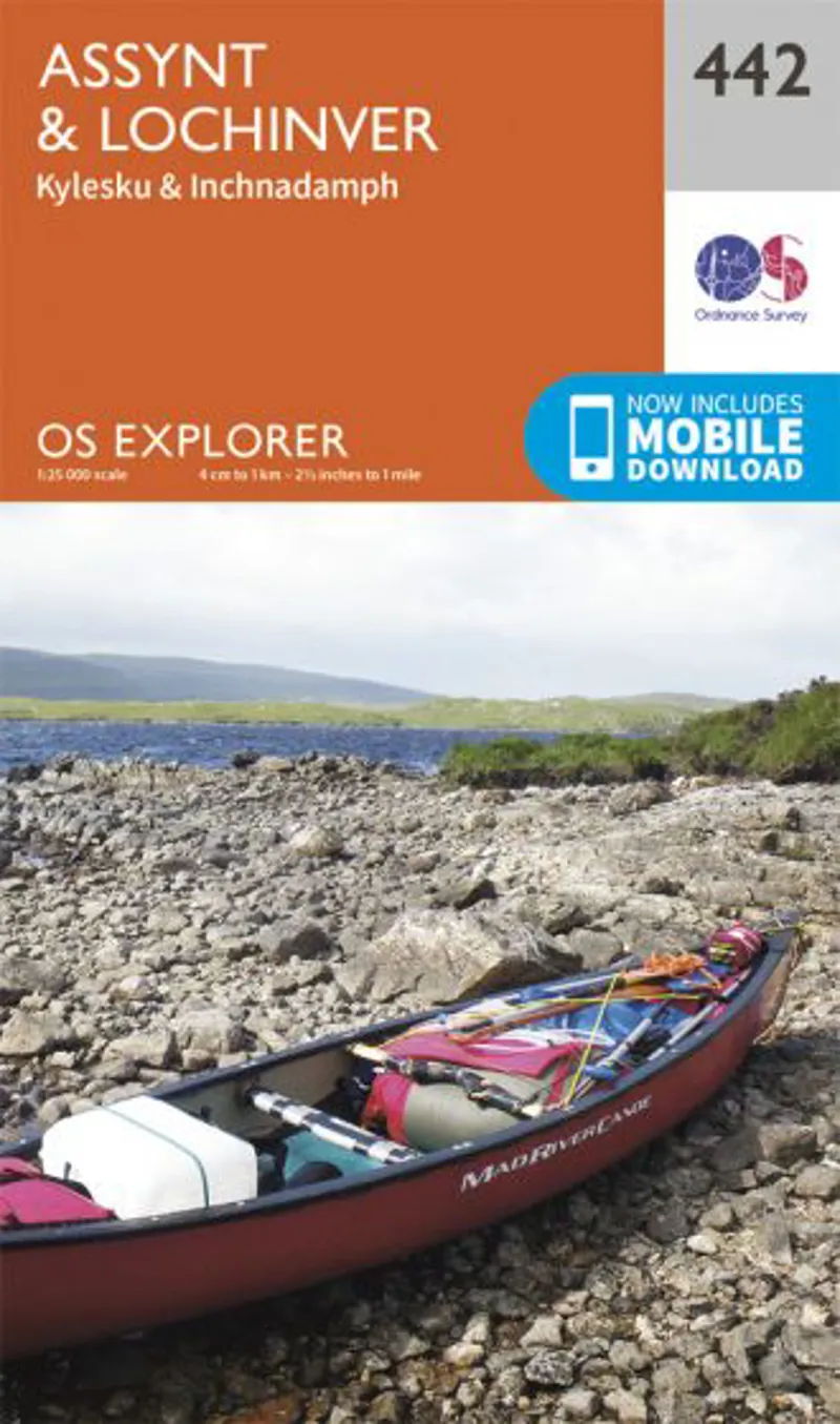 OS Explorer Map 442 - Assynt and Lochinver